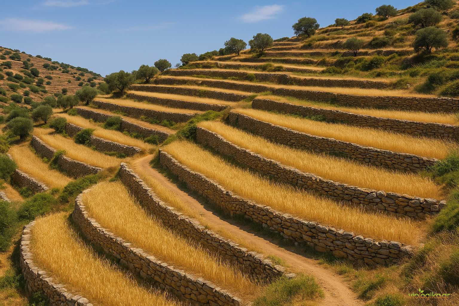 Αναβαθμίδες Σε Αρχαία Καλλιέργεια