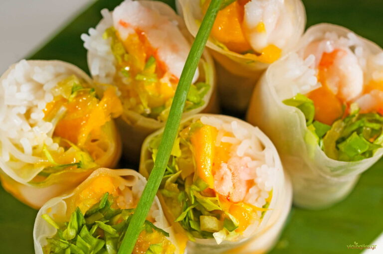 Spring Rolls με Βιολογικές Γαρίδες & Φρέσκα Βότανα